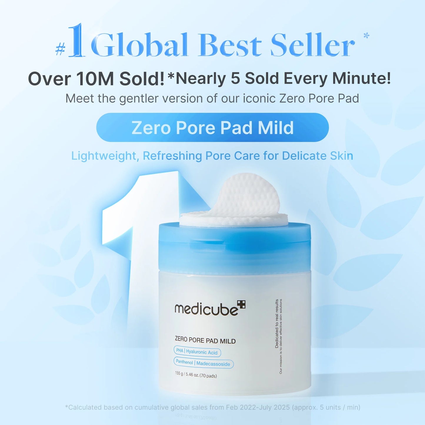 ZERO PORE TONER PAD MILD (70EA)155G