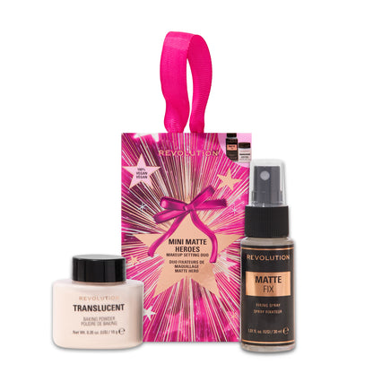 REVOLUTION MINI MATTE HERO'S MAKEUP SETTING DUO