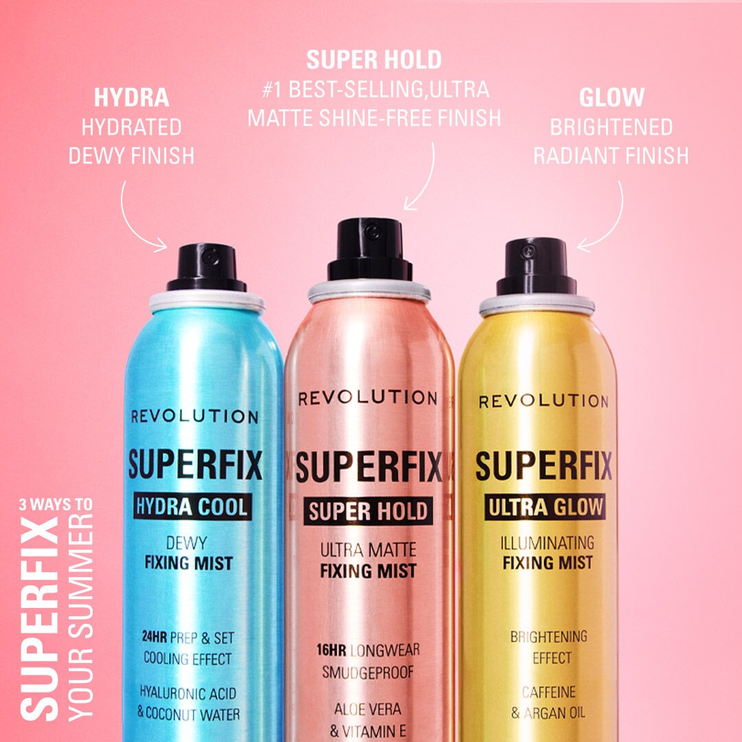 REVOLUTION SUPERFIX GLOW FIXING MIST 150ML