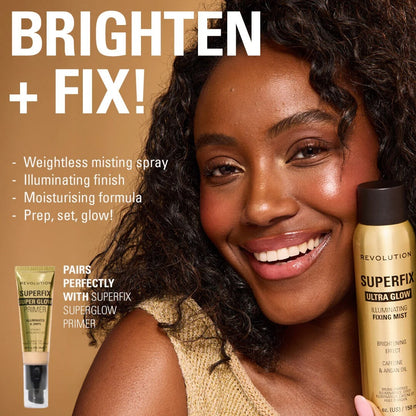 REVOLUTION SUPERFIX GLOW FIXING MIST 150ML
