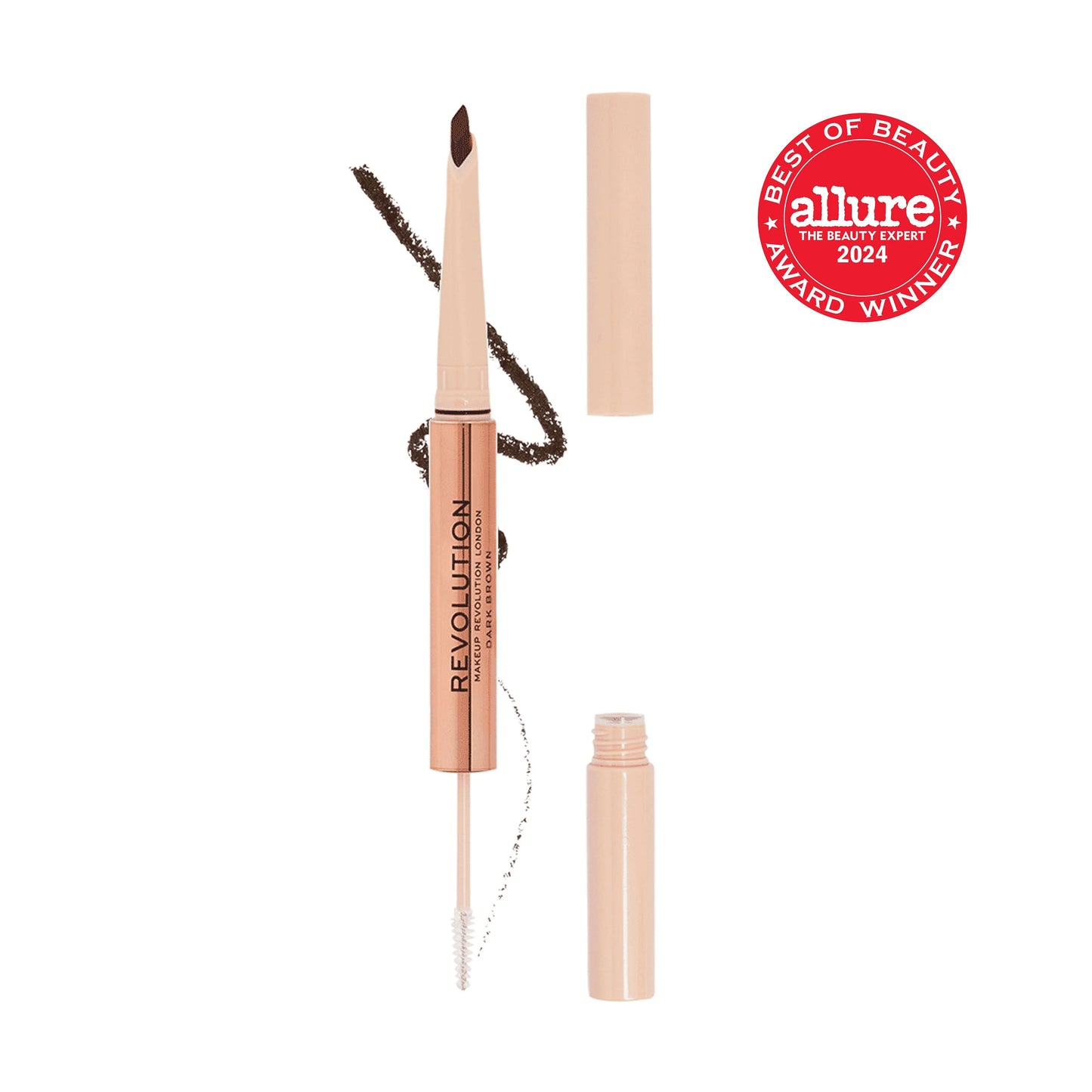 REVOLUTION FLUFFY BROW FILTER DUO DARK BROWN