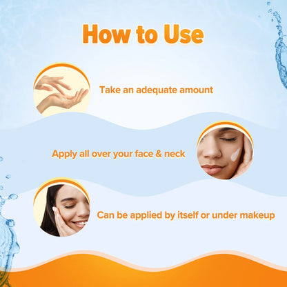 GLOW+ OIL FREE MOISTURIZER WITH PAPAYA & VITAMIN C FOR GLOWING SKIN - 100G