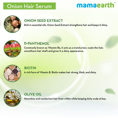 ONION HAIR SERUM WITH ONION & BIOTIN FOR STRONG FRIZZ-FREE HAIR 100 ML