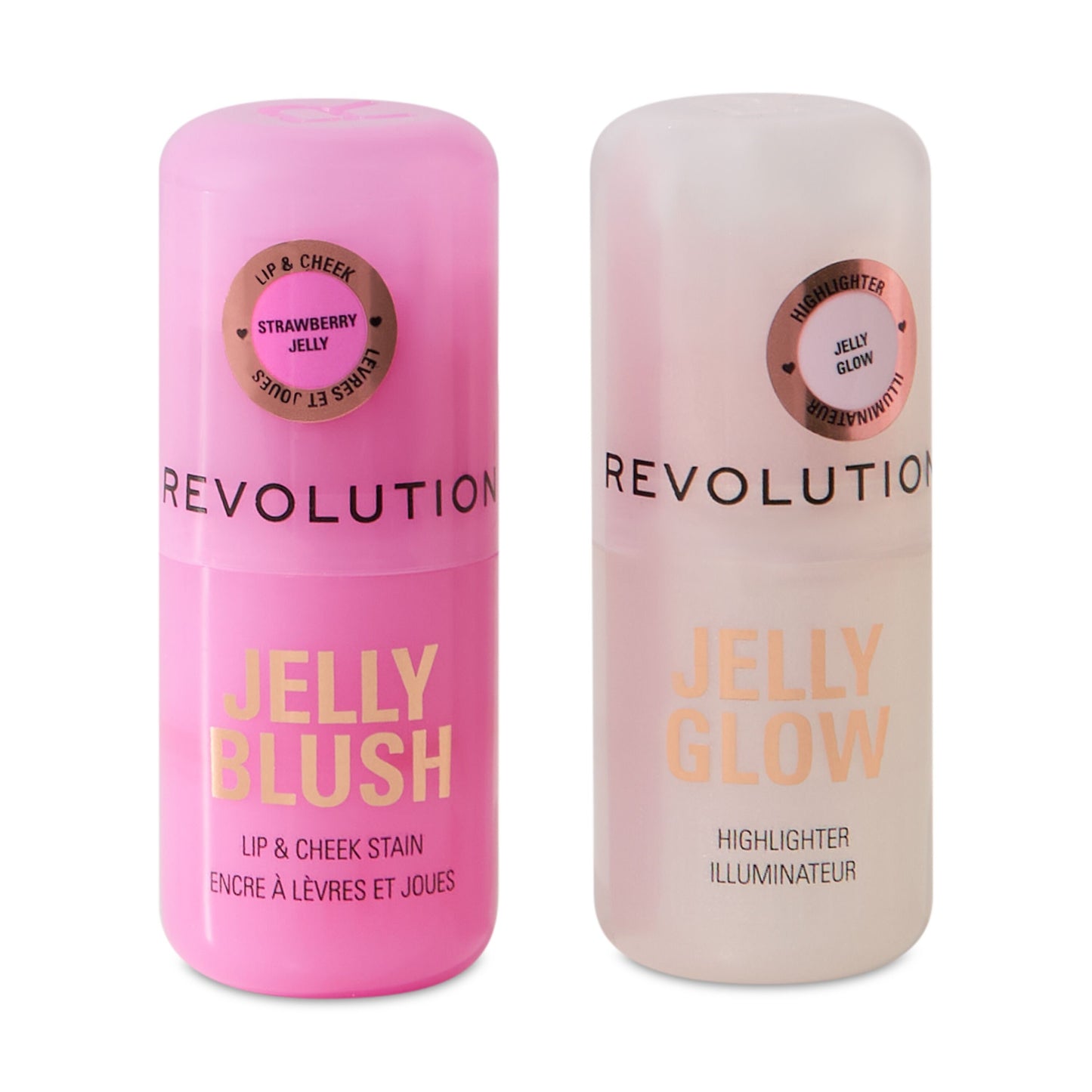 REVOLUTION JELLY BLUSH & HIGHLIGHTER SET