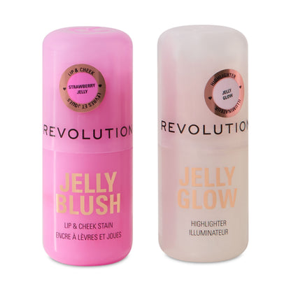 REVOLUTION JELLY BLUSH & HIGHLIGHTER SET
