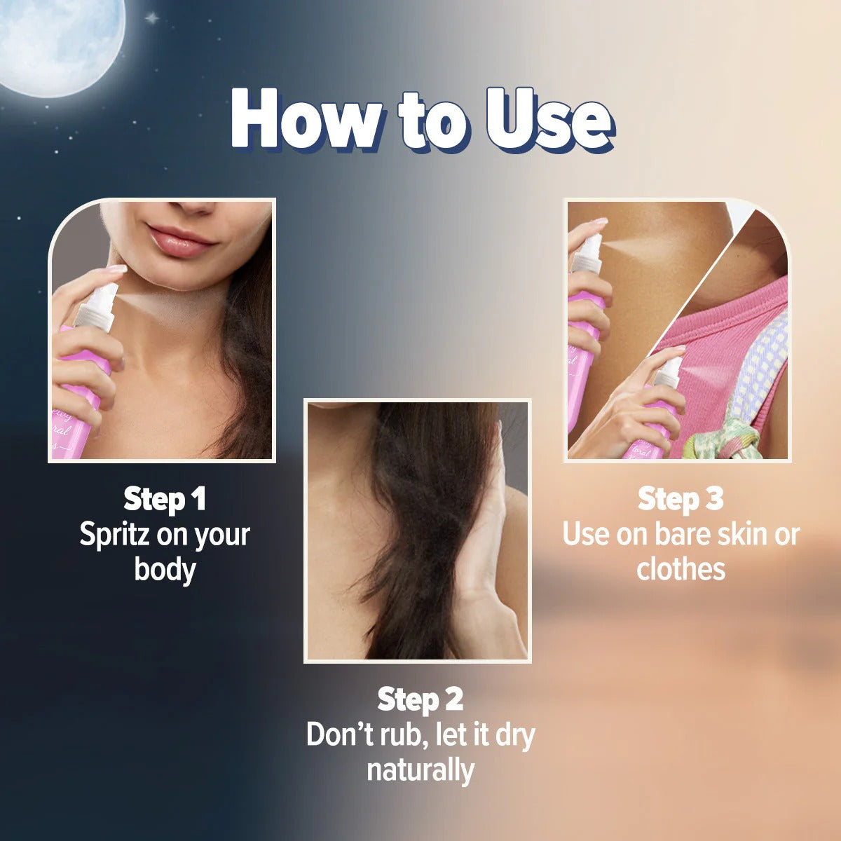 REFRESH+ MIST ME NOT SET OF 3 PERFUME BODY MIST