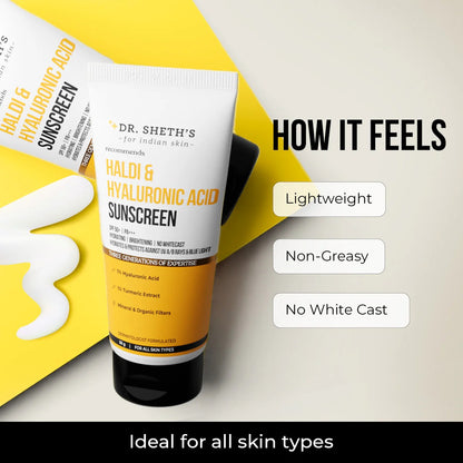 HALDI & HYALURONIC ACID SUNSCREEN - 50GM