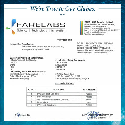 HYDRATE+ DEWY SUNSCREEN 50G