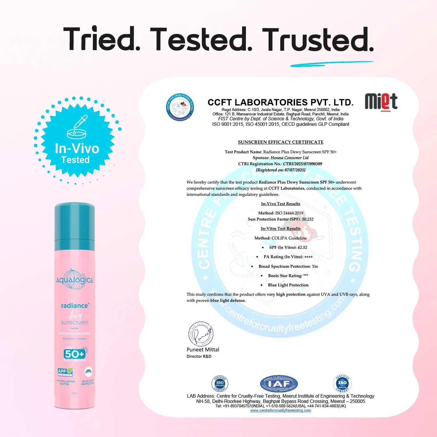 RADIANCE+ DEWY SUNSCREEN 50GM