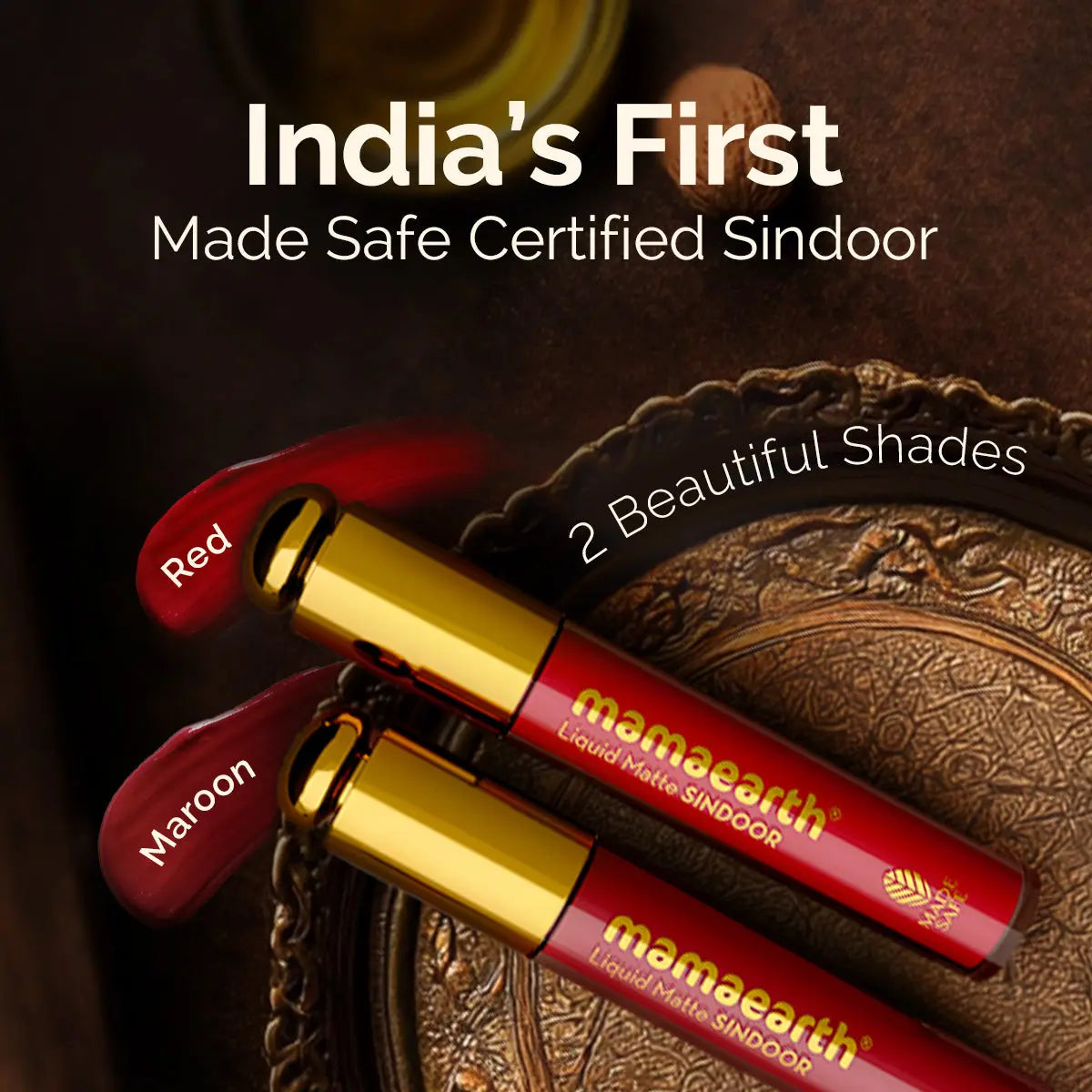 LIQUID MATTE SINDOOR 02 Maroon WITH ALMOND EXTRACT & VITAMIN E - 2.8 ML