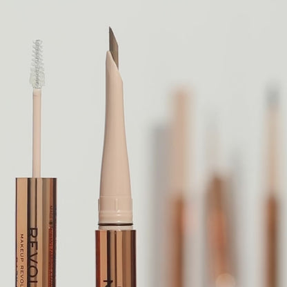 REVOLUTION FLUFFY BROW FILTER DUO DARK BROWN