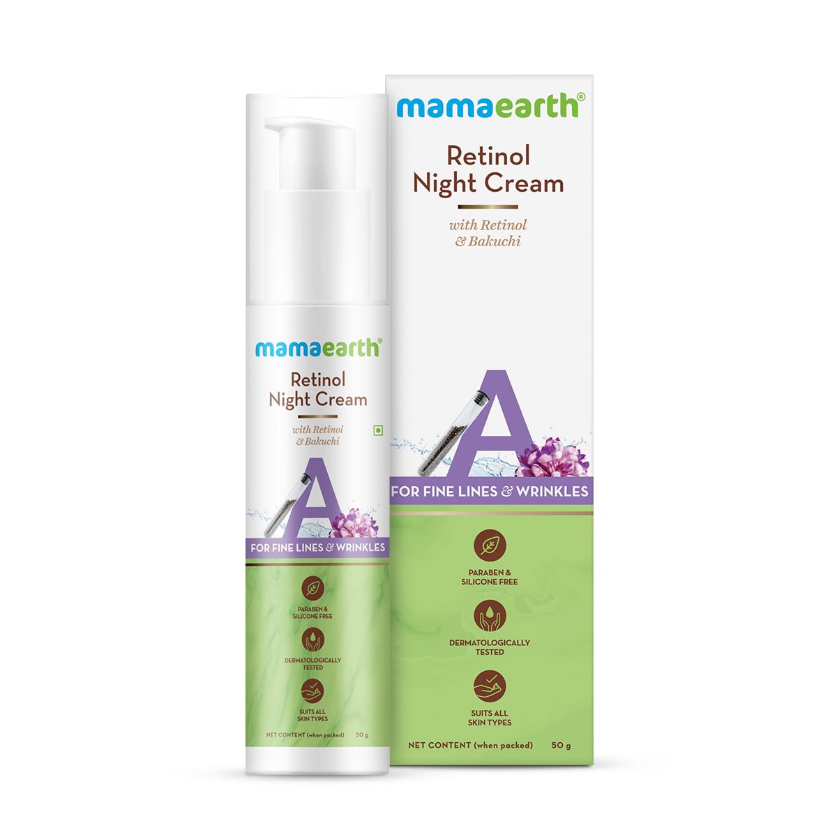 RETINOL NIGHT CREAM FOR WOMEN FOR ANTI AGING, FINE LINES AND WRINKLES 50G