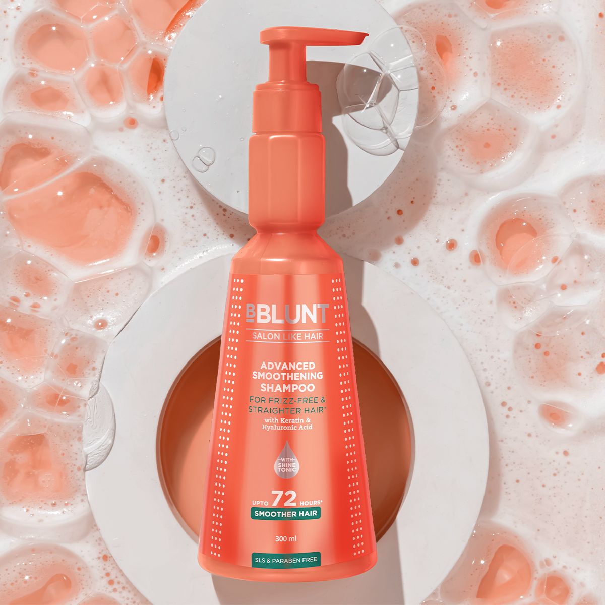 ADVANCED SMOOTHENING SHAMPOO WITH KERATIN & HYALURONIC ACID 300ML