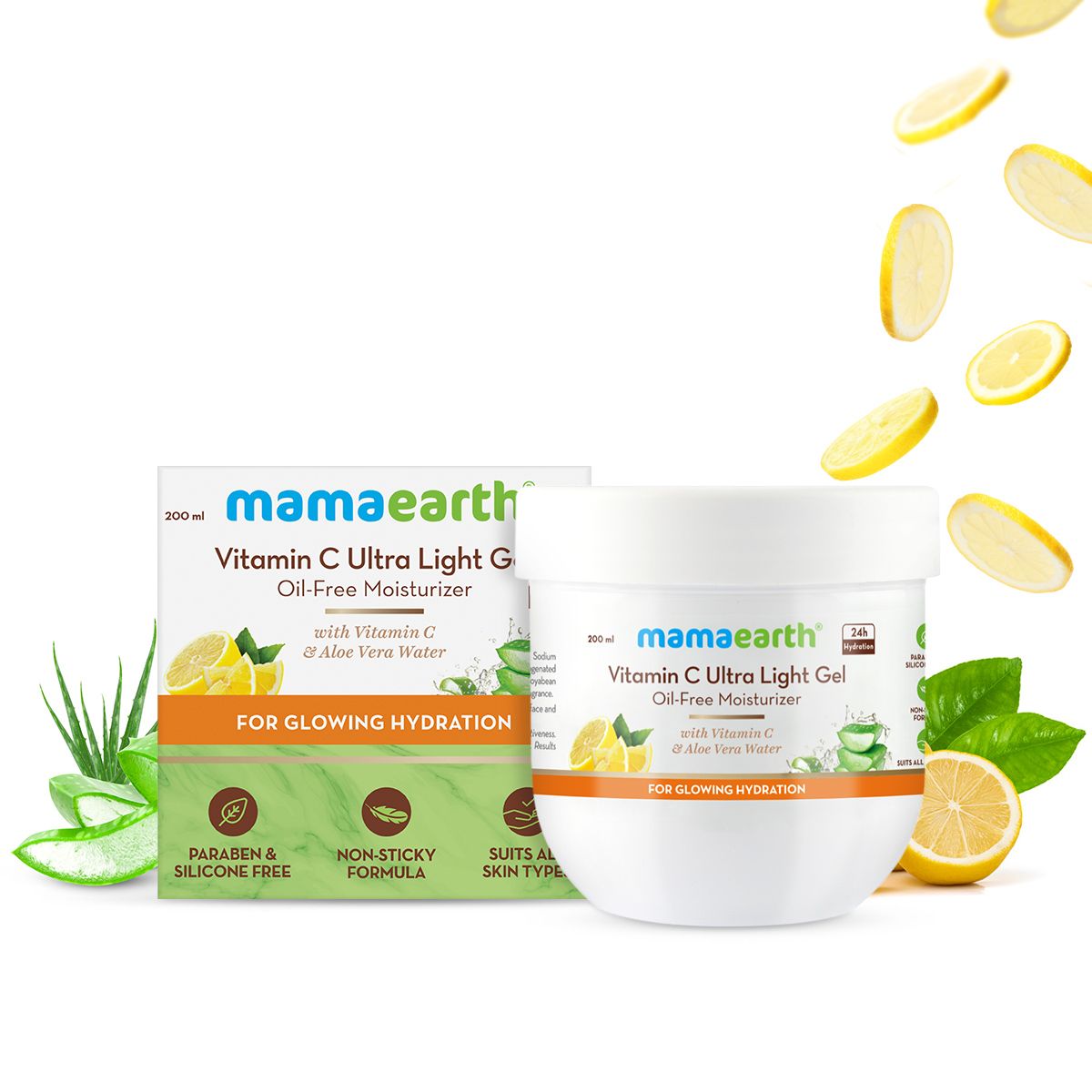 VITAMIN C ULTRA LIGHT GEL OIL-FREE MOISTURIZER FOR GLOWING HYDRATION 200ML