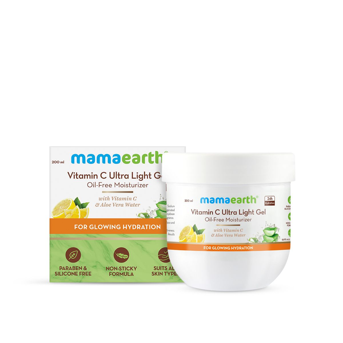 VITAMIN C ULTRA LIGHT GEL OIL-FREE MOISTURIZER FOR GLOWING HYDRATION 200ML