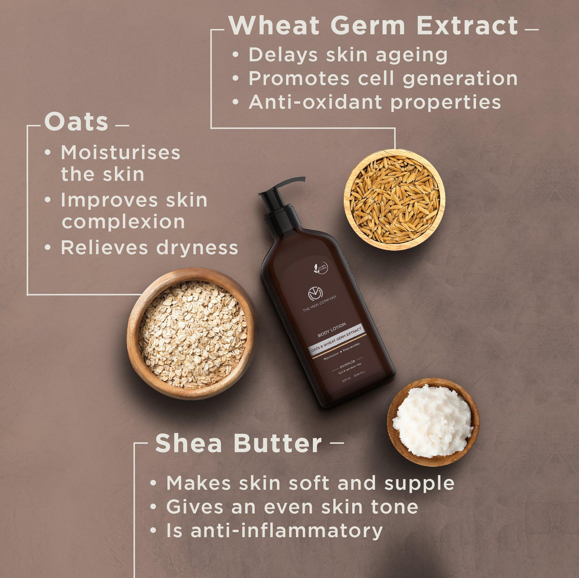 BODY LOTION | OATS AND WHEAT GERM EXTRACT 300ML