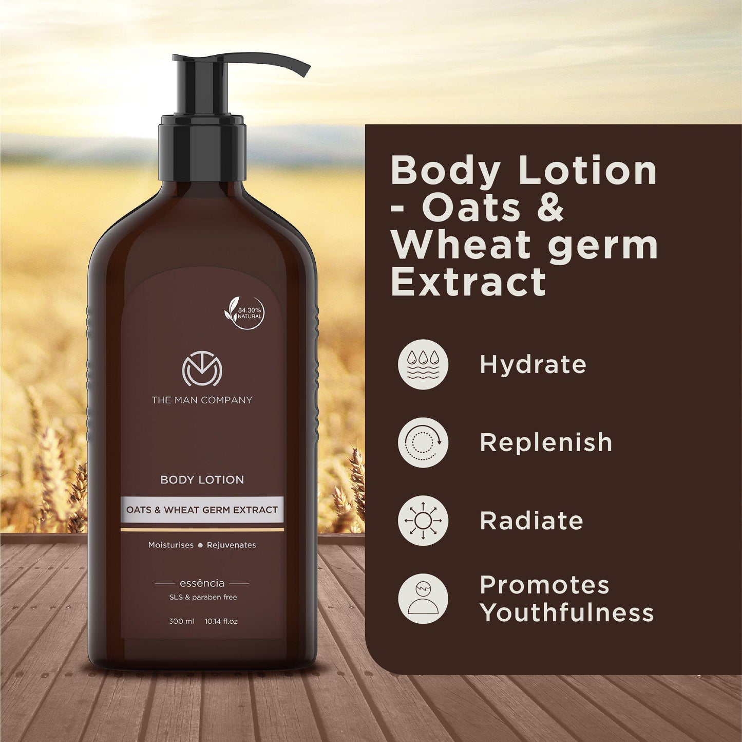 BODY LOTION | OATS AND WHEAT GERM EXTRACT 300ML