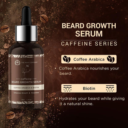 CAFFEINE BEARD GROWTH SERUM | COFFEE ARABICA & BIOTIN 30ML