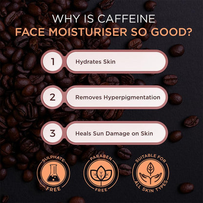 CAFFEINE FACE MOISTURISER | COFFEE ARABICA & SHEA BUTTER 100ML
