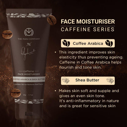 CAFFEINE FACE MOISTURISER | COFFEE ARABICA & SHEA BUTTER 100ML