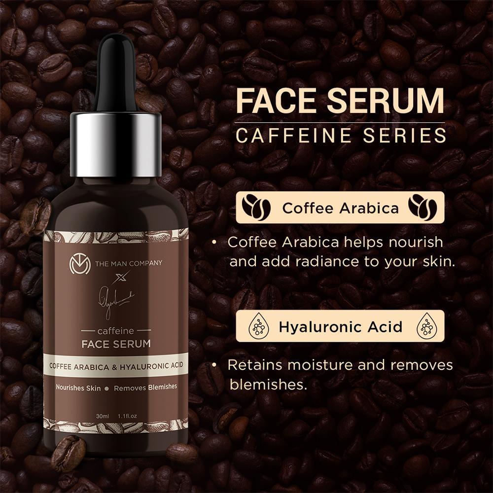 CAFFEINE FACE SERUM | COFFEE ARABICA & HYALURONIC ACID 30ML