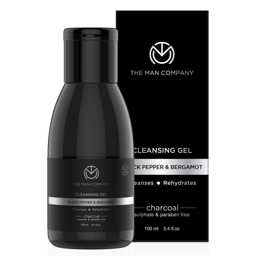 CHARCOAL CLEANSING GEL | BLACK-PEPPER & BERGAMOT 100ML