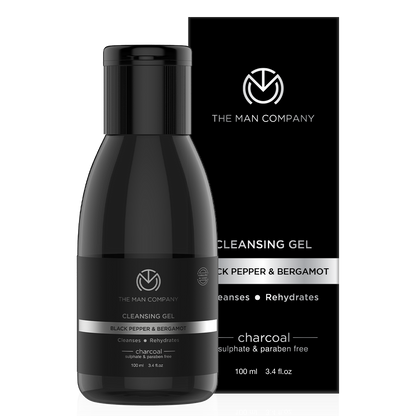 CHARCOAL CLEANSING GEL | BLACK-PEPPER & BERGAMOT 100ML