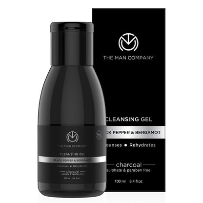CHARCOAL CLEANSING GEL | BLACK-PEPPER & BERGAMOT 100ML