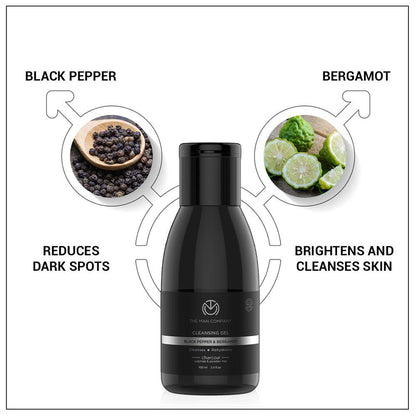 CHARCOAL CLEANSING GEL | BLACK-PEPPER & BERGAMOT 100ML