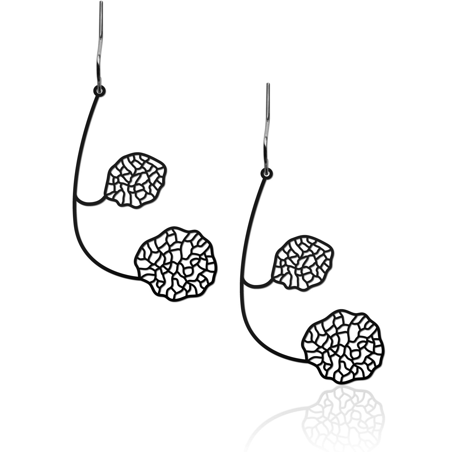 CONNECT EARRINGS SMALL BLACK