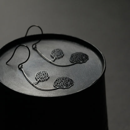 CONNECT EARRINGS SMALL BLACK