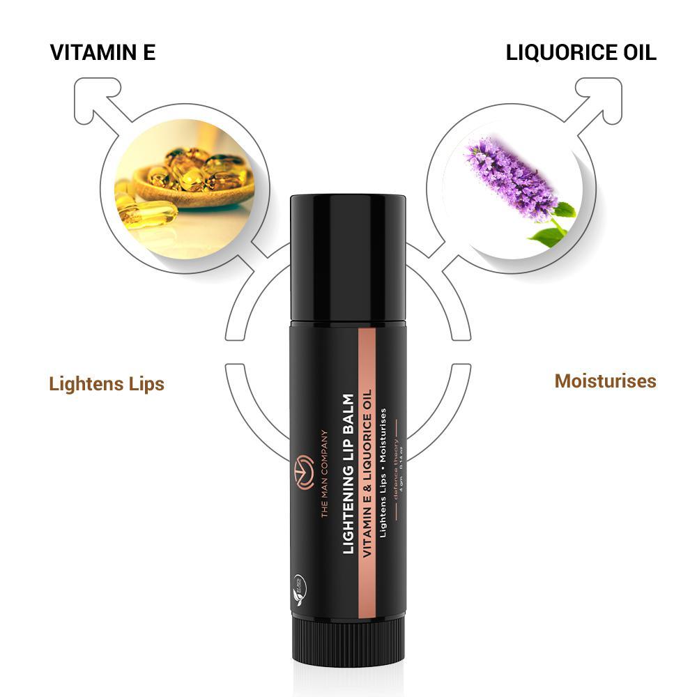 LIGHTENING LIP BALM | VITAMIN E & LIQUORICE OIL