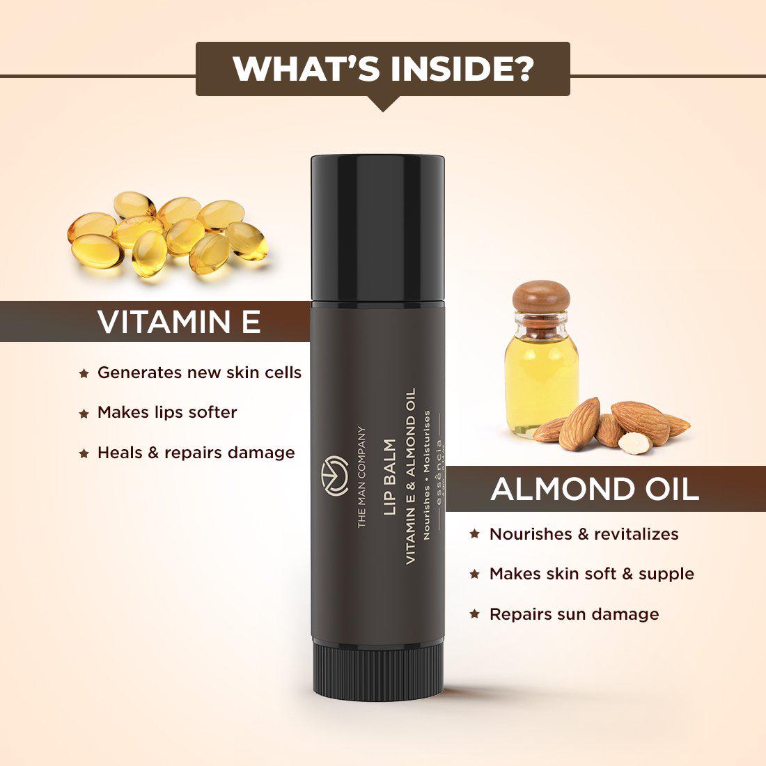 NOURISHING LIP BALM | VITAMIN E & ALMOND OIL 4G