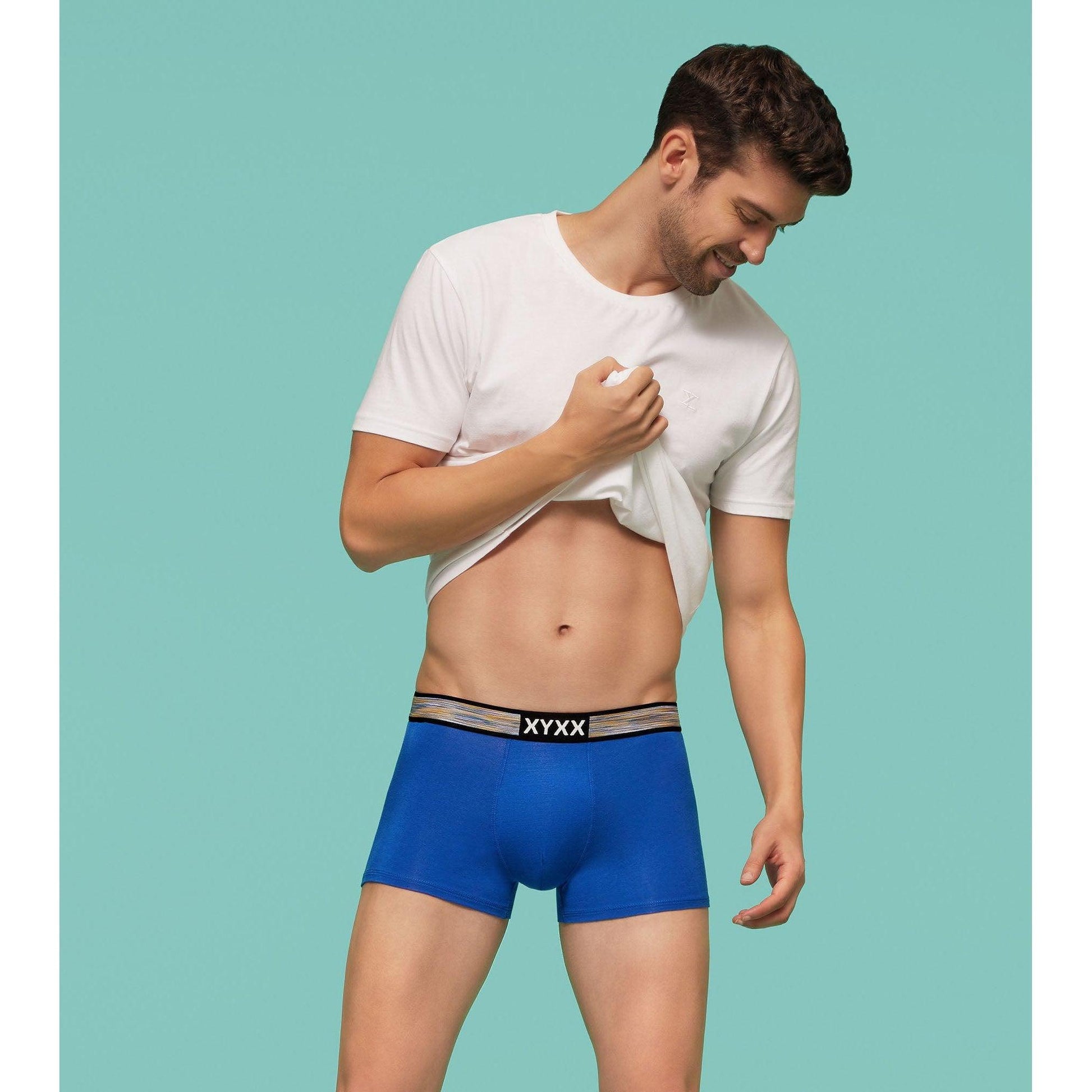 PACK OF 2 TENCEL™ TRUNKS- : HUES COLLECTION - CLASSIC BLUE / TWILIGHT BLUE