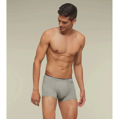 PACK OF 2 TENCEL™ TRUNKS- : UNO ASH GREY / ESTATE BLUE