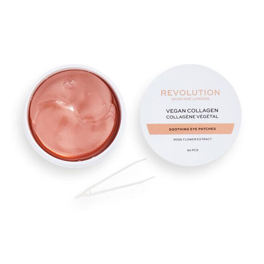 REVOLUTION SKINCARE ROSE GOLD VEGAN COLLAGEN SOOTHING UNDEREYE PATCHES