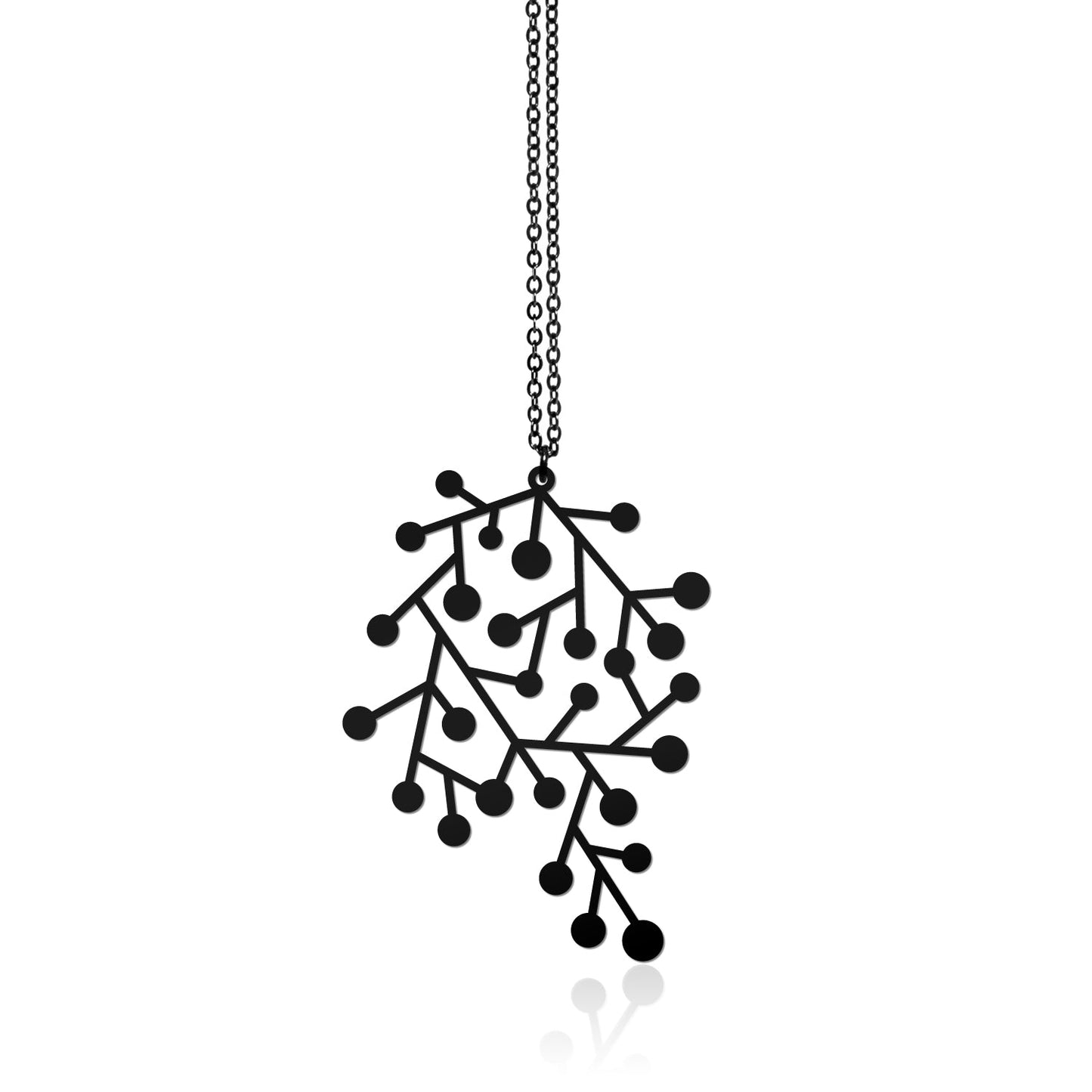 SNOWDAYS PENDANT SMALL BLACK WITH CHAIN