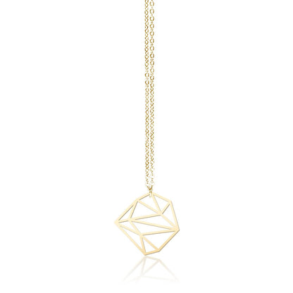 STONE PENDANT EXTRA SMALL GOLD WITH CHAIN