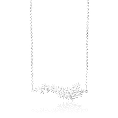 WATERWEEDS PENDANT SMALL SILVER WITH CHAIN