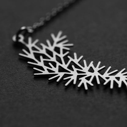 WATERWEEDS PENDANT SMALL SILVER WITH CHAIN