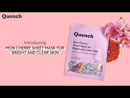 QUENCH MON CHERRY SHEET MASK FOR BRIGHT AND CLEAR SKIN